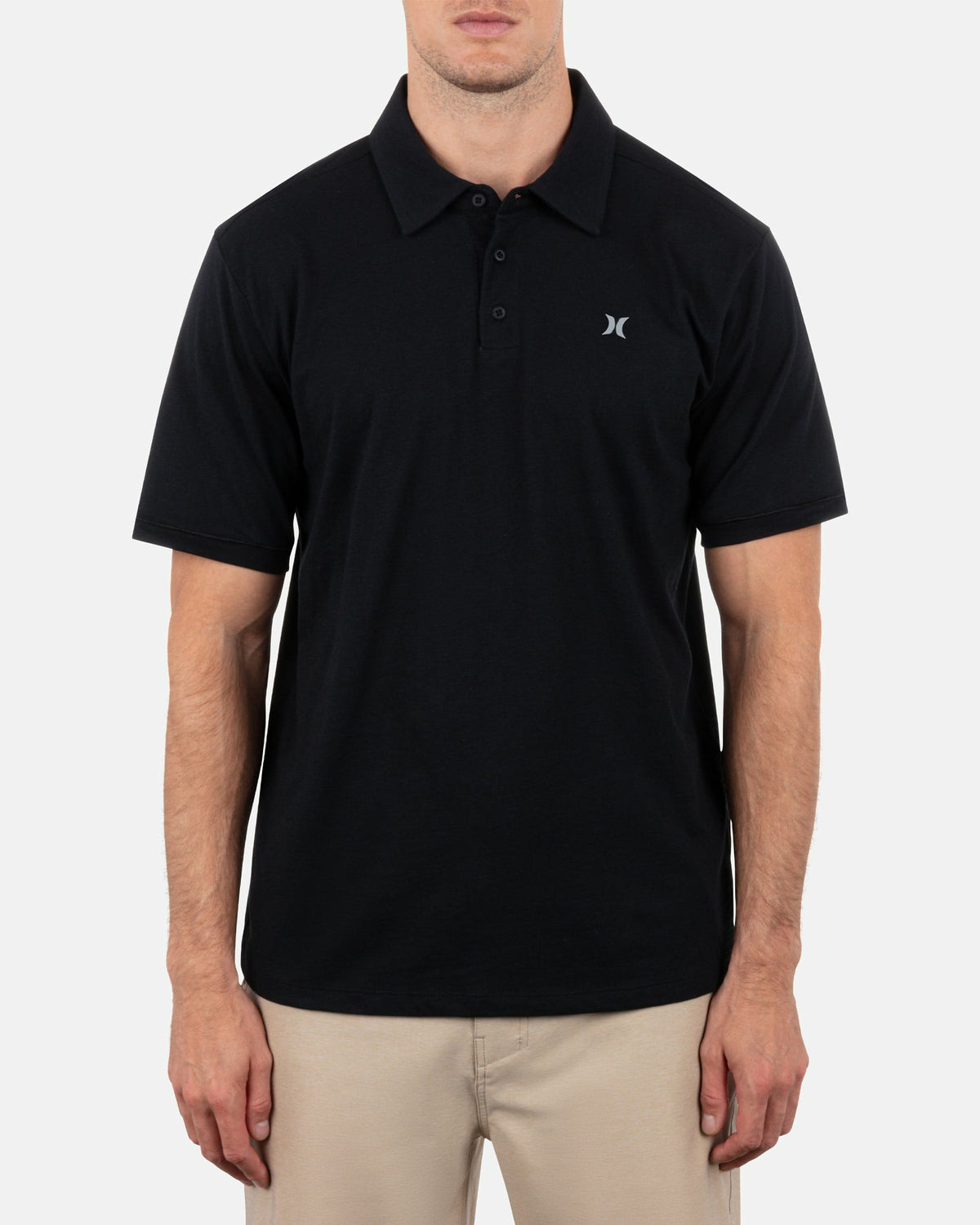 Icon Slub Polo Short Sleeve Black - Hurley
