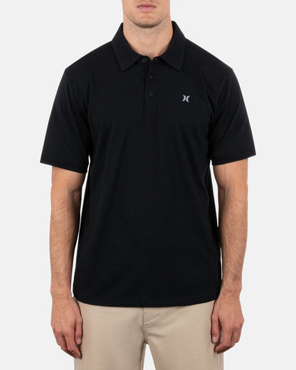 Icon Slub Polo Short Sleeve Black - Hurley