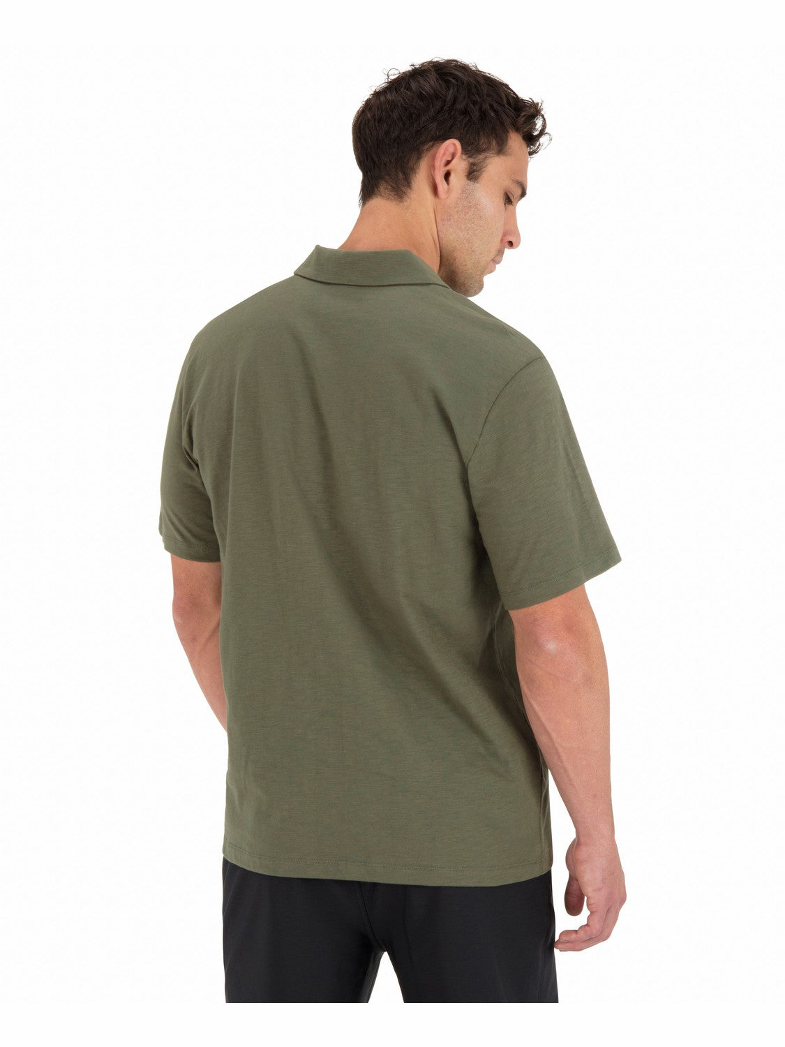 Icon Slub Polo Short Sleeve Olive - Hurley