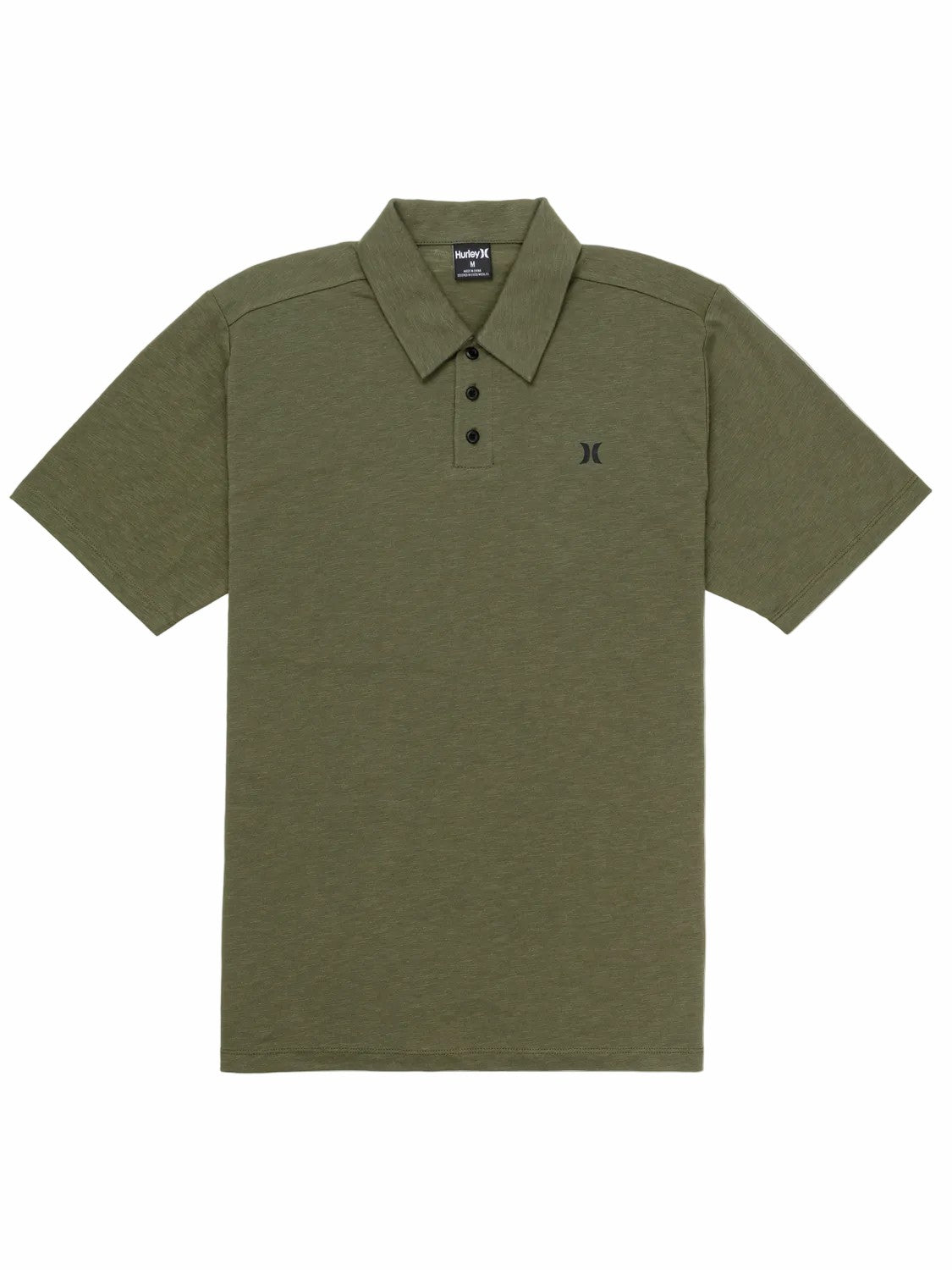 Icon Slub Polo Short Sleeve Olive - Hurley