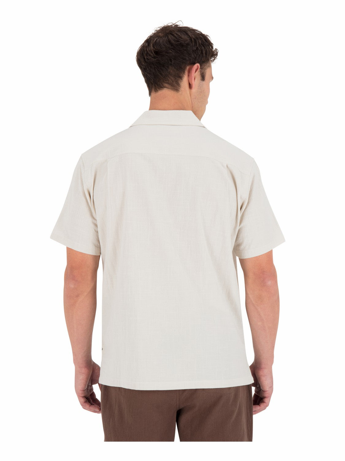 Sano Camp Embroidered Short Sleeve Bone - Hurley
