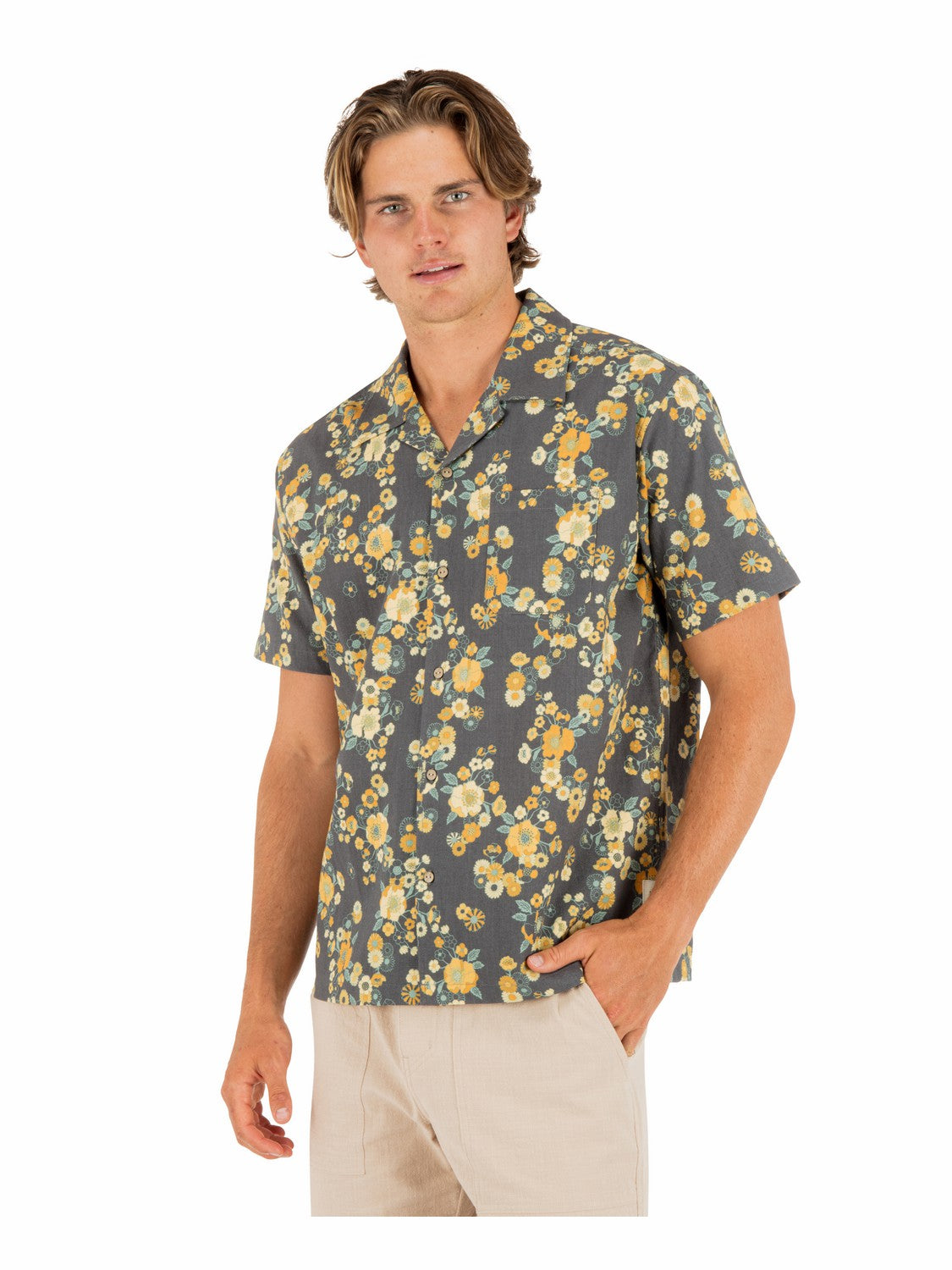 Dogpatch Camp Short Sleeve Black - Hurley