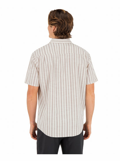Lido Stripe Short Sleeve Bone - Hurley