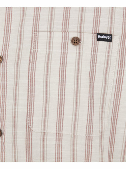 Lido Stripe Short Sleeve Bone - Hurley