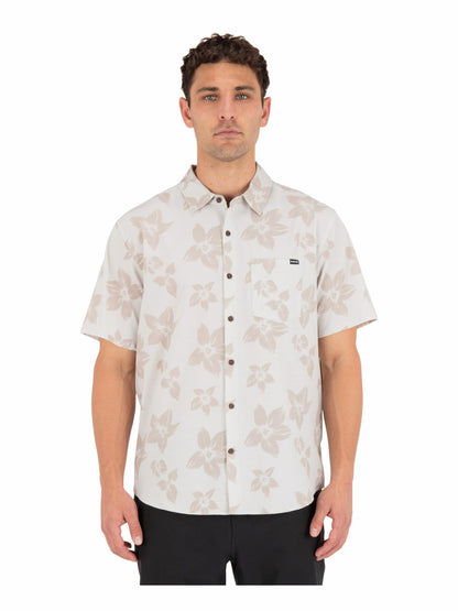 Newport Stretch Short Sleeve Bone - Hurley