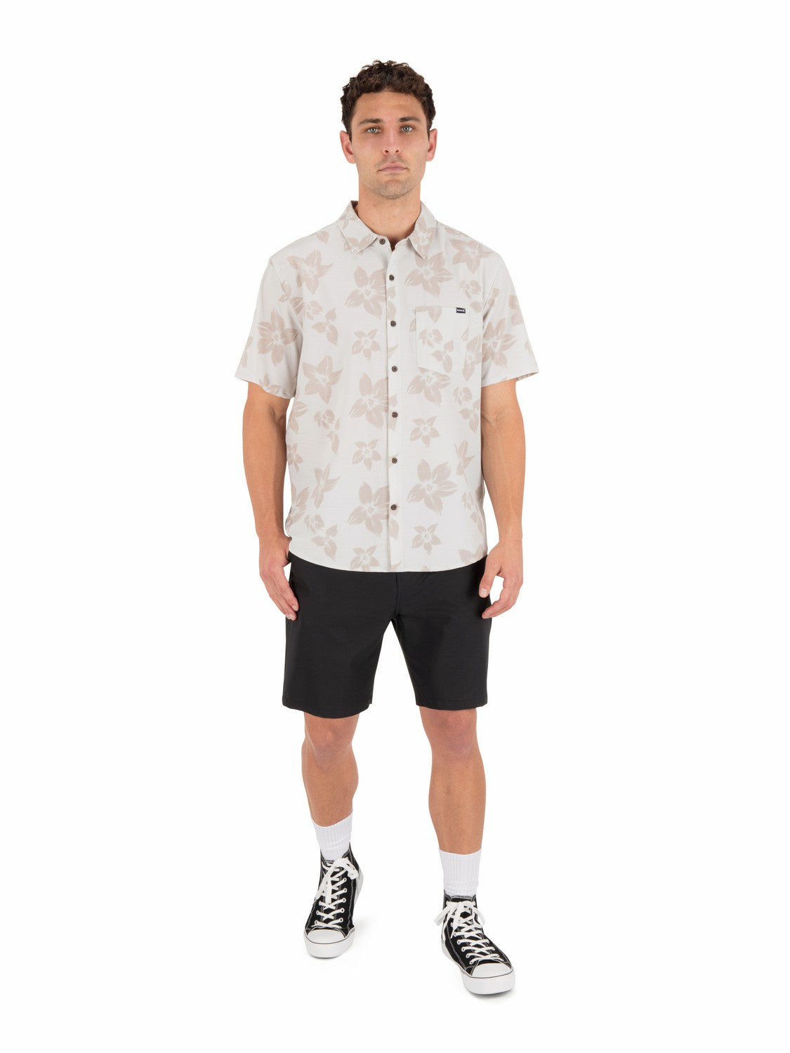 Newport Stretch Short Sleeve Bone - Hurley