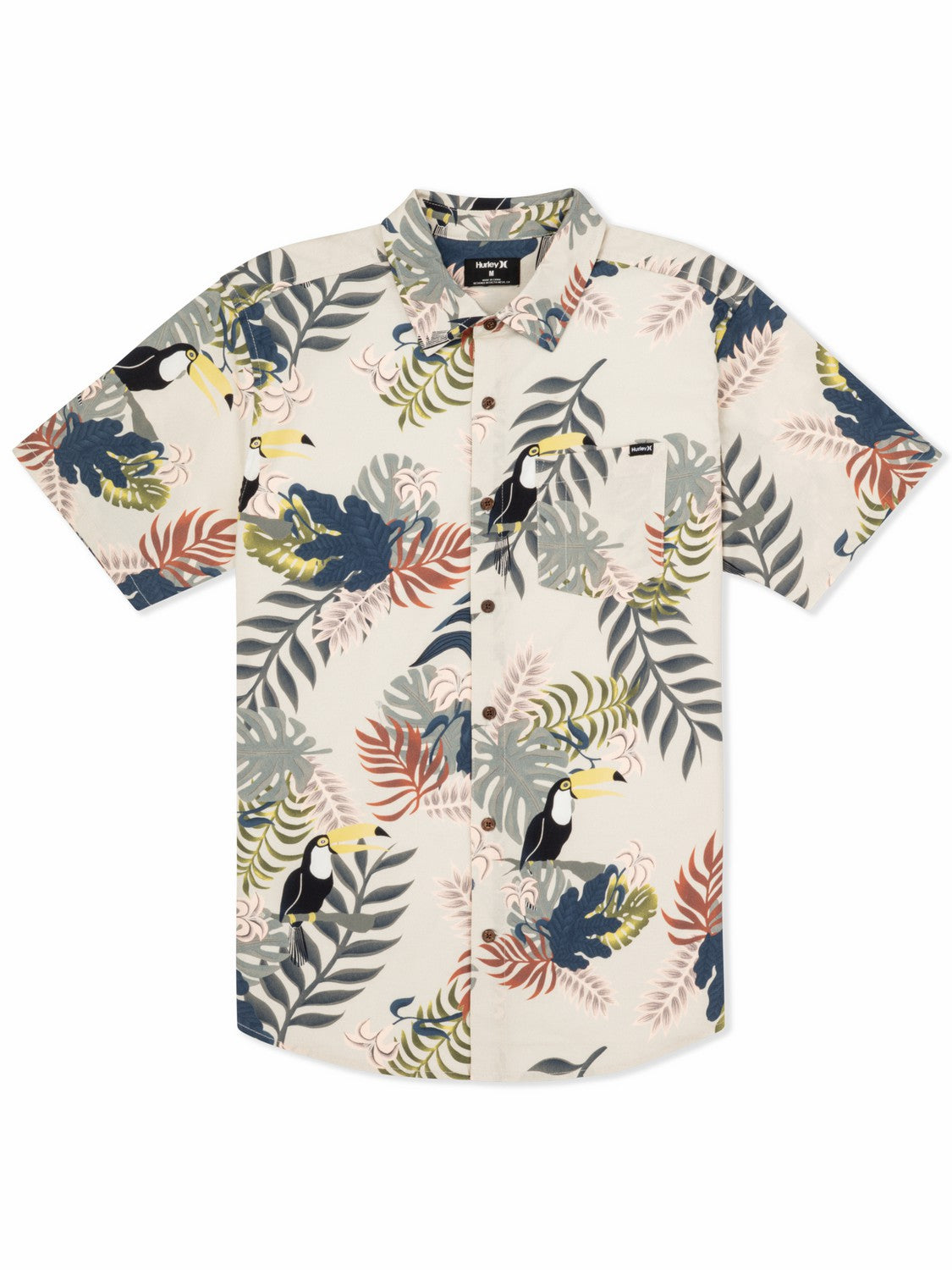 Lido Stretch Short Sleeve Bone - Hurley
