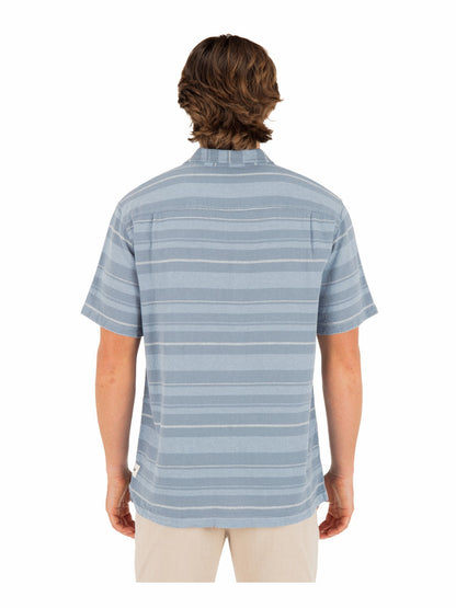 Oceanside Short Sleeve Worker Blue - Hurley