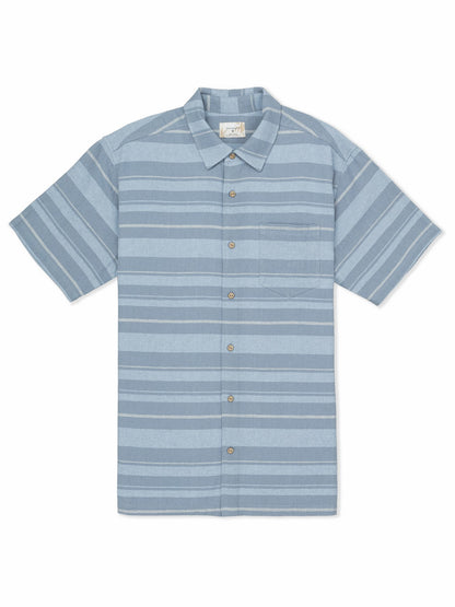 Oceanside Short Sleeve Worker Blue - Hurley