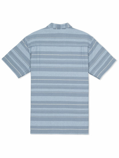 Oceanside Short Sleeve Worker Blue - Hurley