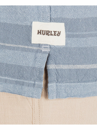 Oceanside Short Sleeve Worker Blue - Hurley
