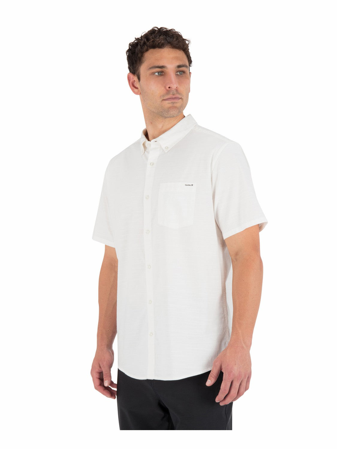 Icon Stretch Short Sleeve White - Hurley