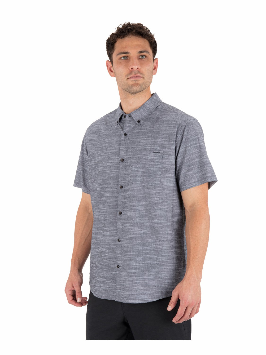 Icon Stretch Short Sleeve Black - Hurley