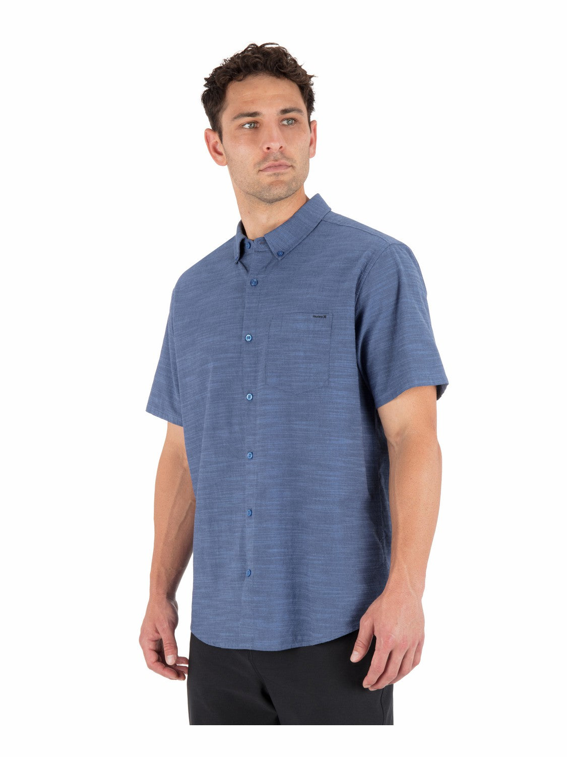 Icon Stretch Short Sleeve Obsidian - Hurley