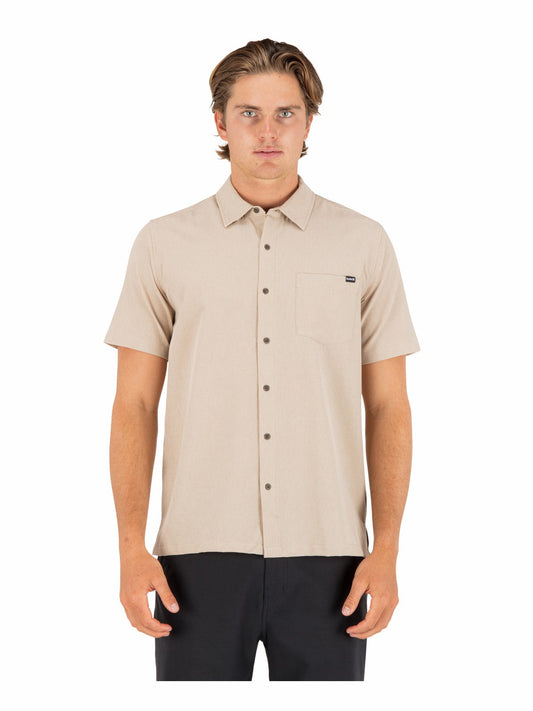 Phantom Flow Short Sleeve Khaki - Hurley