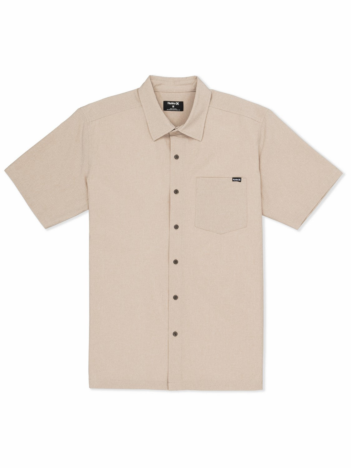 Phantom Flow Short Sleeve Khaki - Hurley