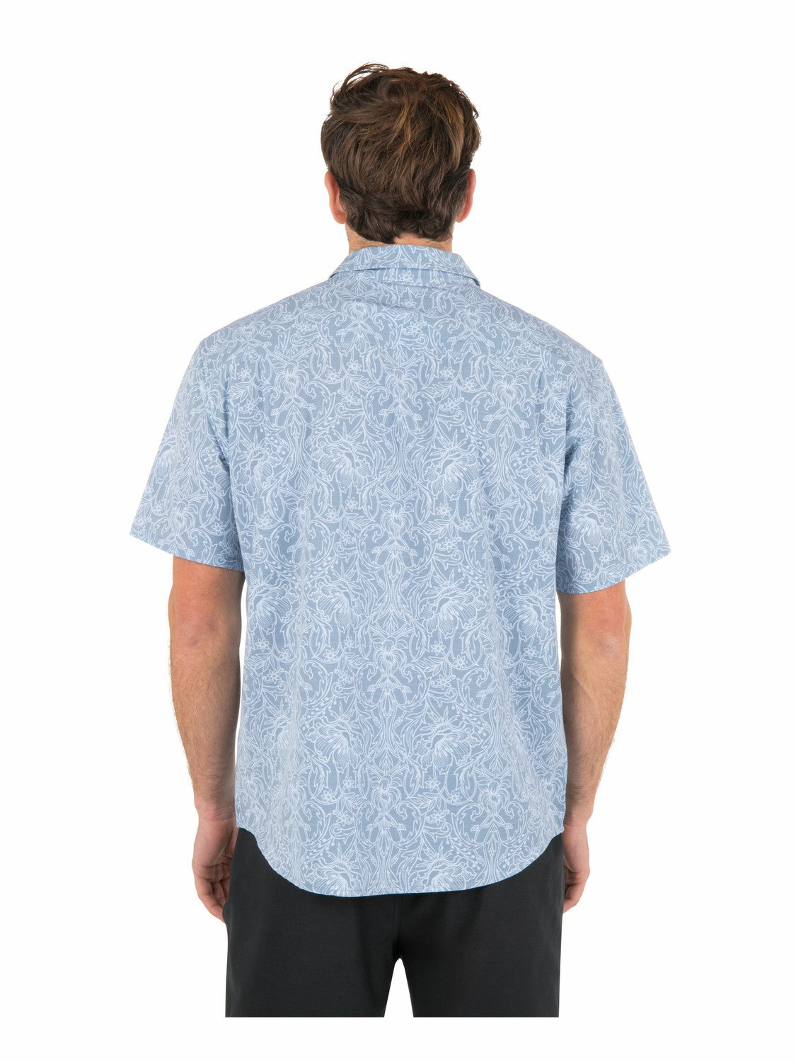 Newport Stretch Short Sleeve Worker Blue - Hurley