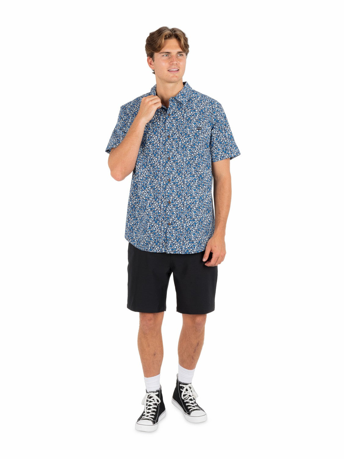 Lido Stretch Short Sleeve Abyss - Hurley