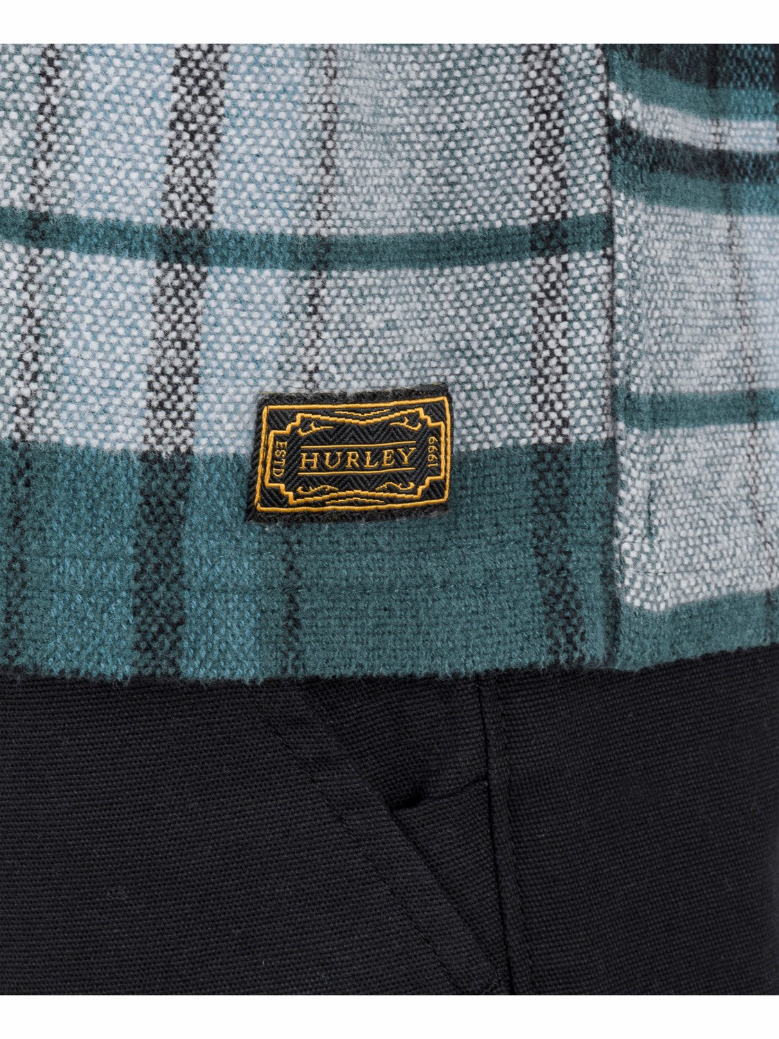 Santa Cruz Seaside Flannel Long Sleeve Armored Navy - Hurley