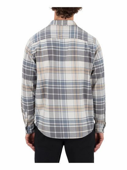 Portland Stretch Flannel Long Sleeve Bone - Hurley
