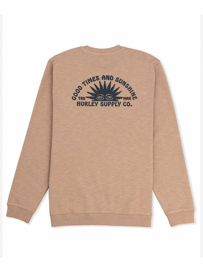 Sunshine Slub Crew Sweatshirt Bristlecone - Hurley