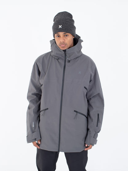 Cream Snow Jacket Dark Stone Grey - Hurley
