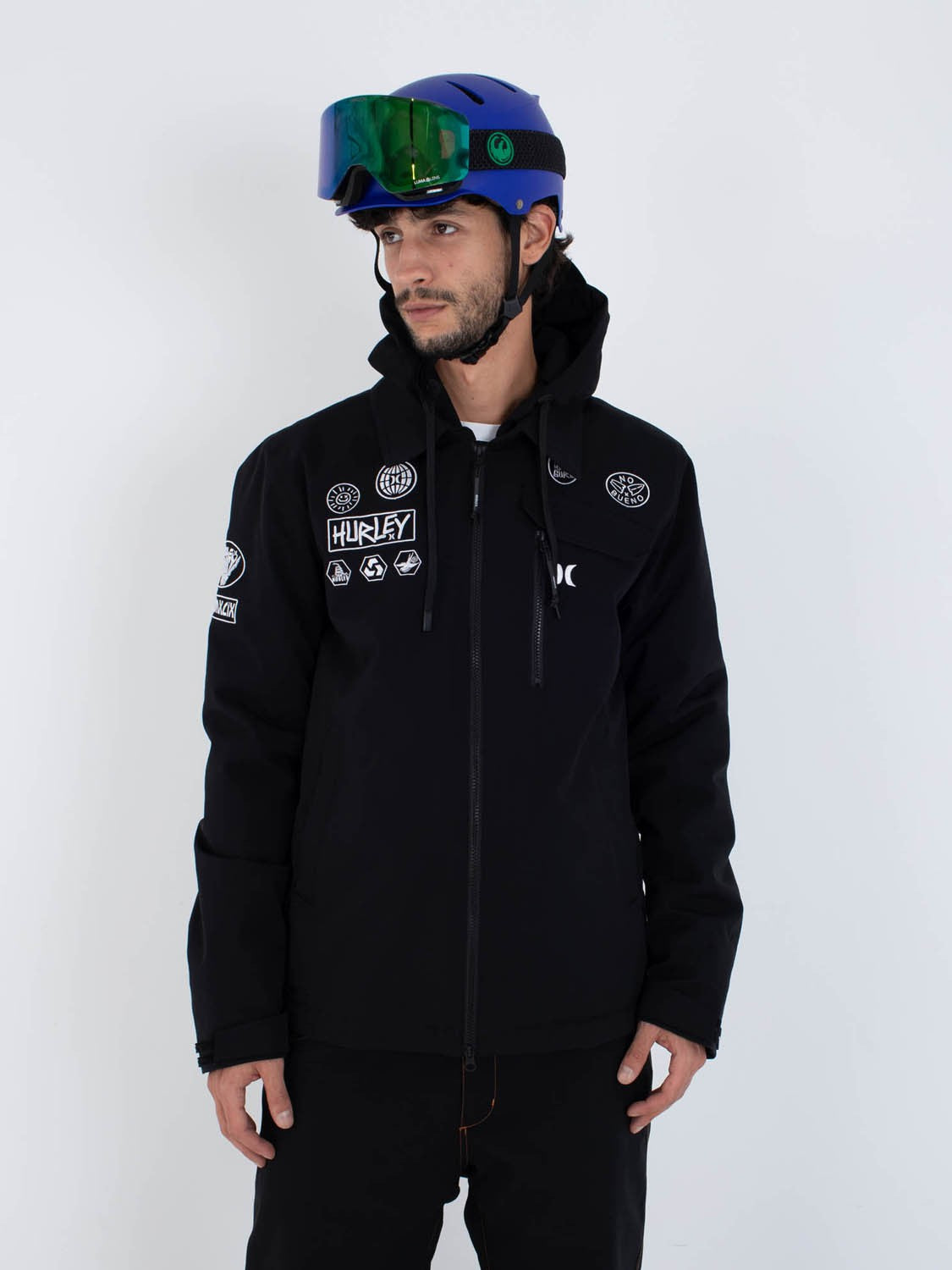 Patch Snow Jacket Black - Hurley