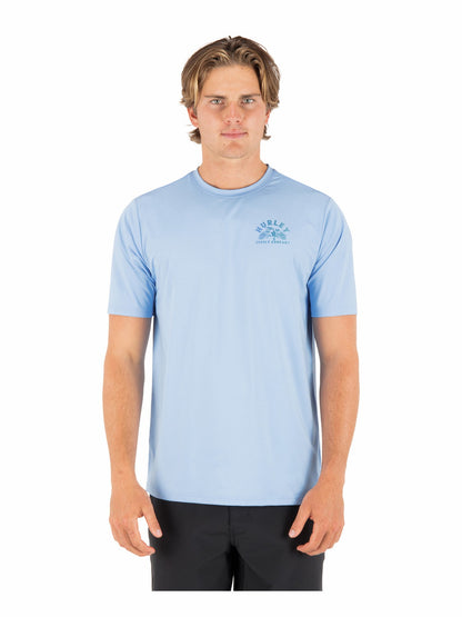 Hybrid UPF Short Sleeve Skyline Heather - Hurley