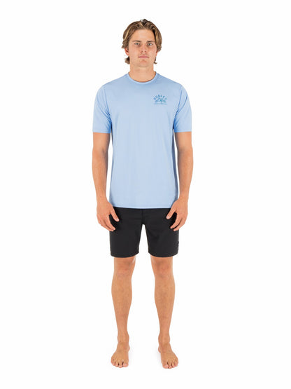 Hybrid UPF Short Sleeve Skyline Heather - Hurley