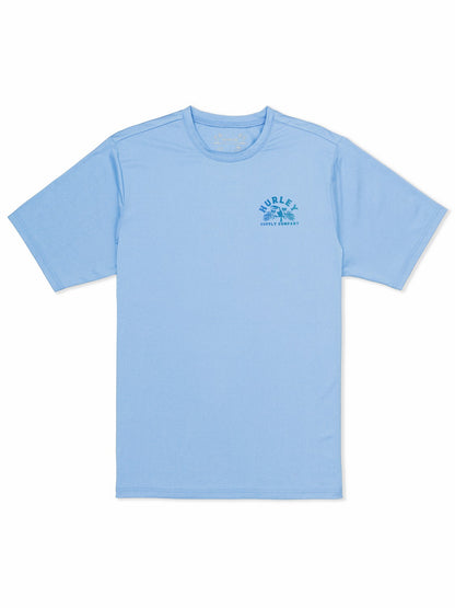 Hybrid UPF Short Sleeve Skyline Heather - Hurley