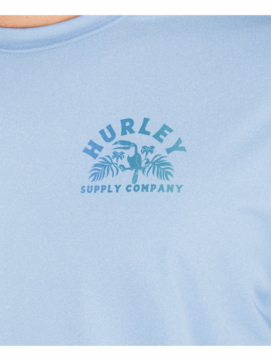 Hybrid UPF Short Sleeve Skyline Heather - Hurley