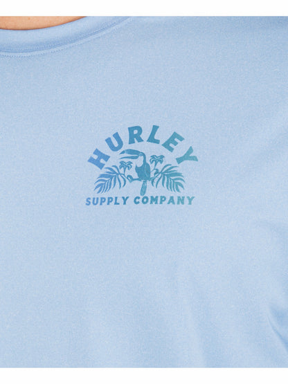 Hybrid UPF Short Sleeve Skyline Heather - Hurley