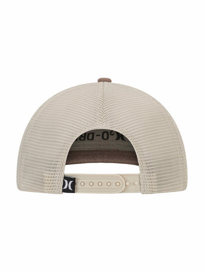 Warner Adjustable Trucker Hat Medium Brown - Hurley