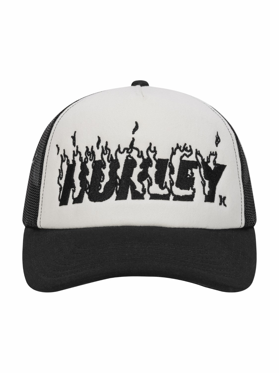 Hurley x Travis Barker Flame Trucker Hat Black/White - Hurley