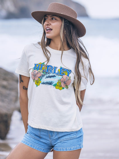 Tidal Classic Tee Off White - Hurley