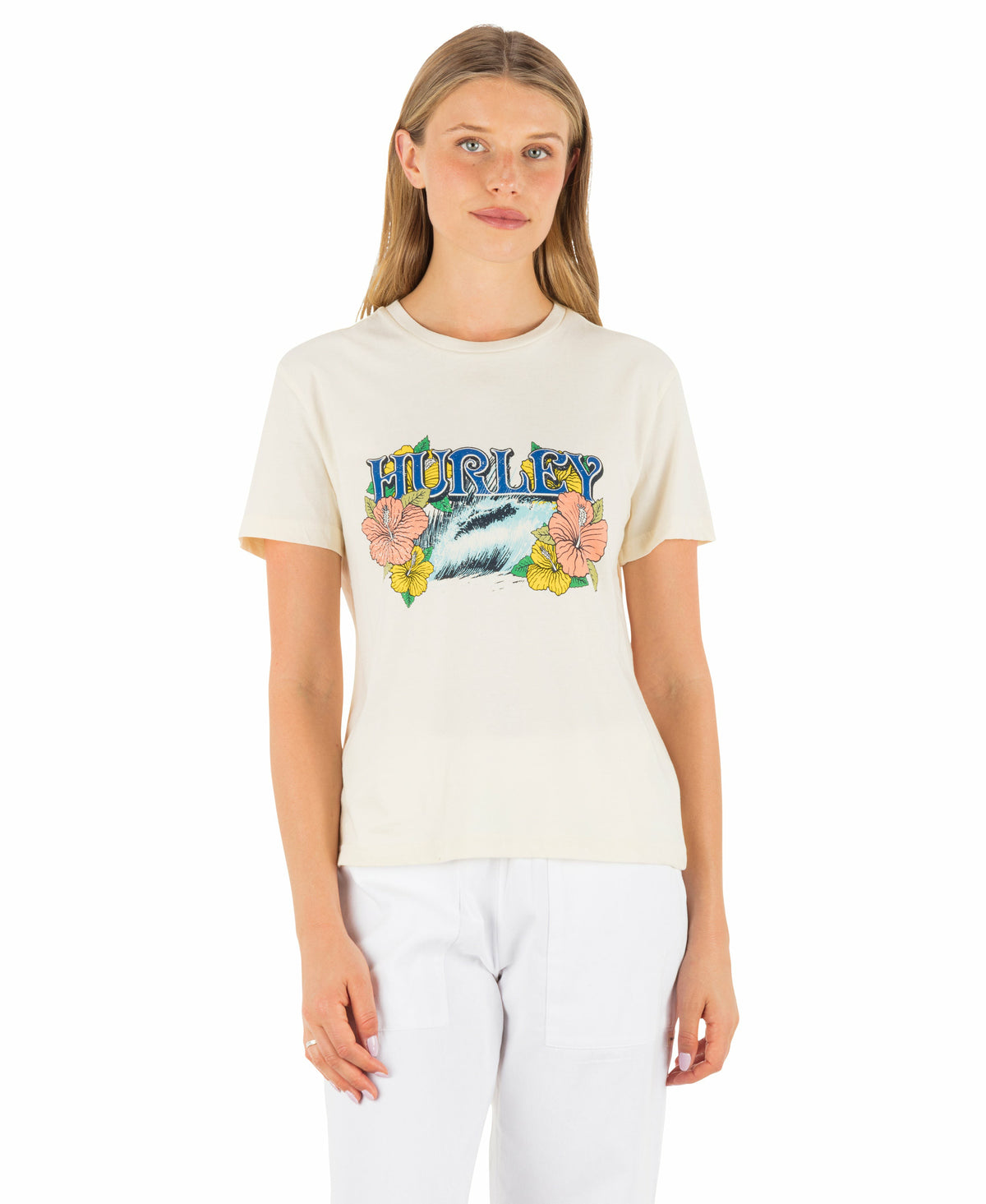 Tidal Classic Tee Off White - Hurley