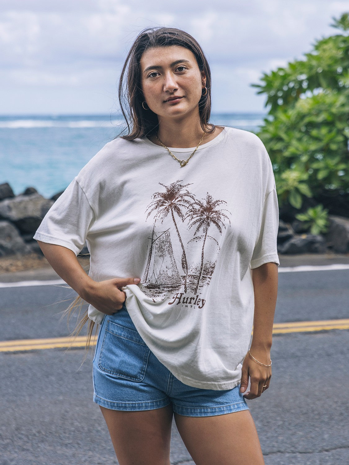 Fair Winds Boyfriend Tee Tofu - Hurley