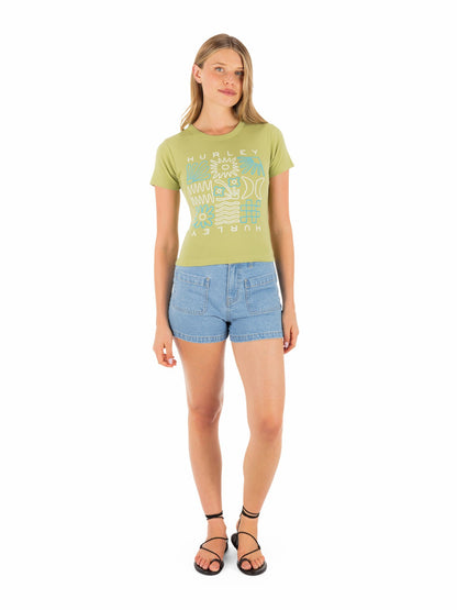 Array Baby Tee Fern - Hurley