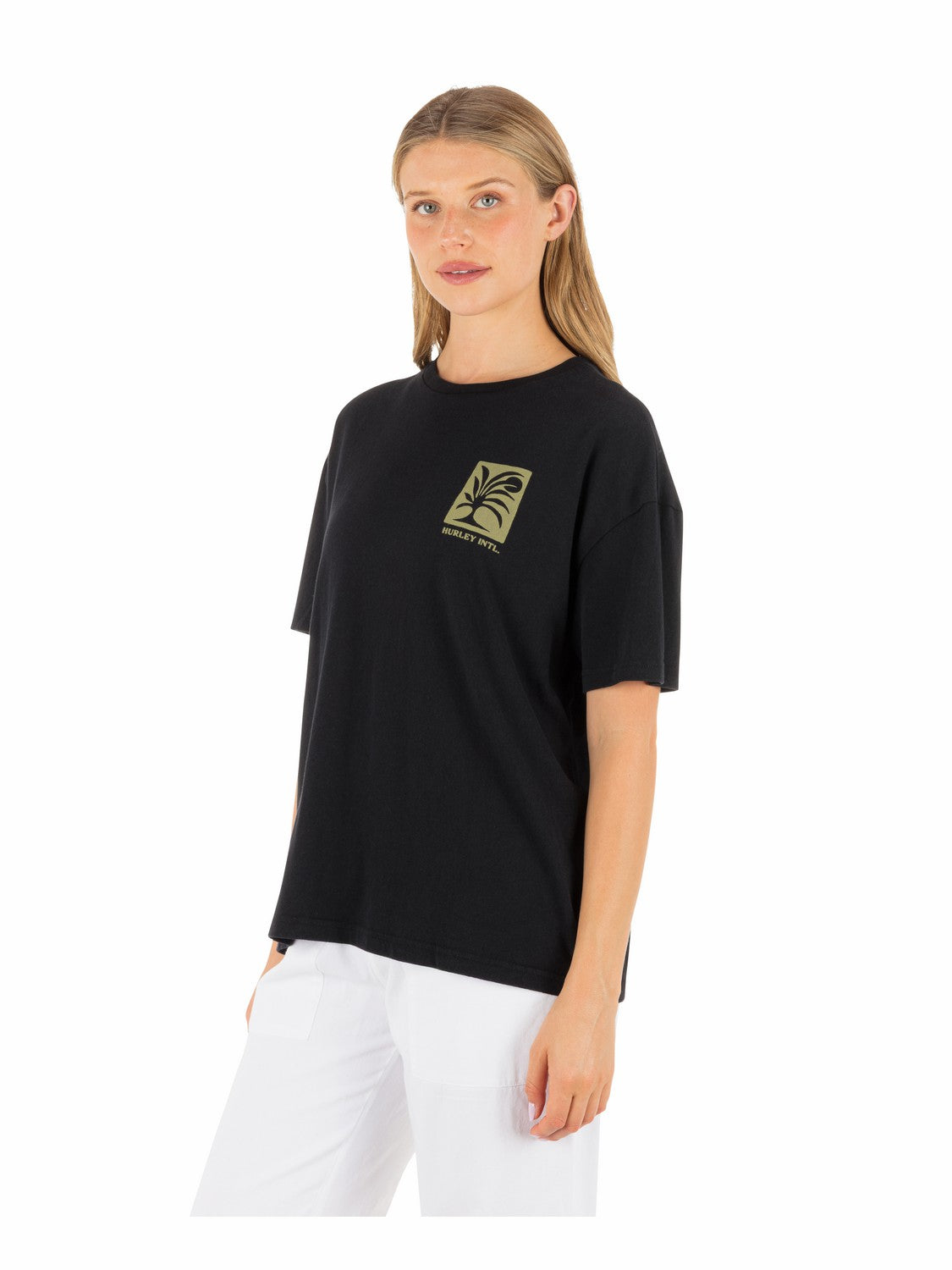 Duality Boyfriend Tee Black - Hurley