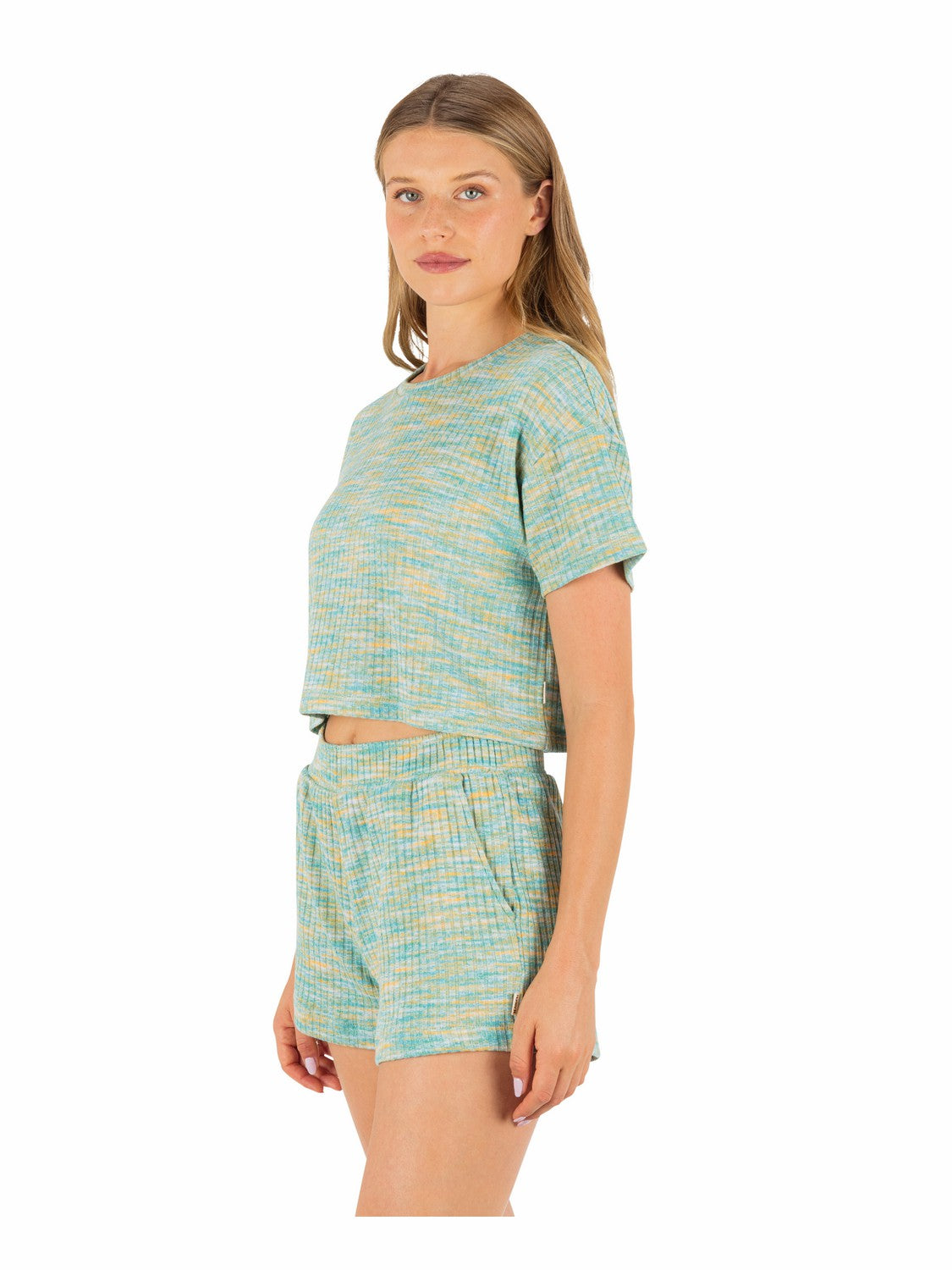 Aspen Boxy Crop Tee Iceland - Hurley