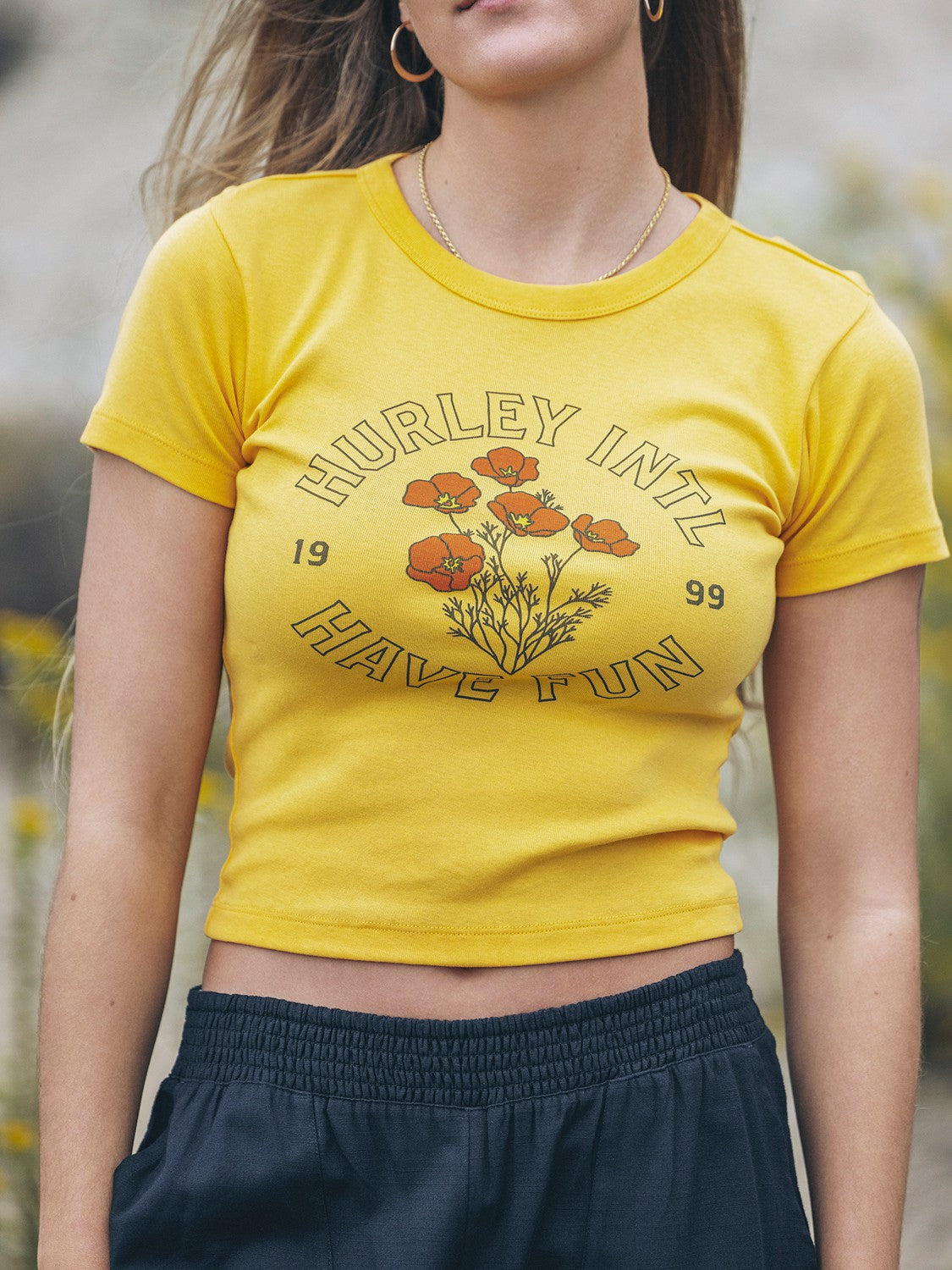Poppy Baby Tee Marigold - Hurley