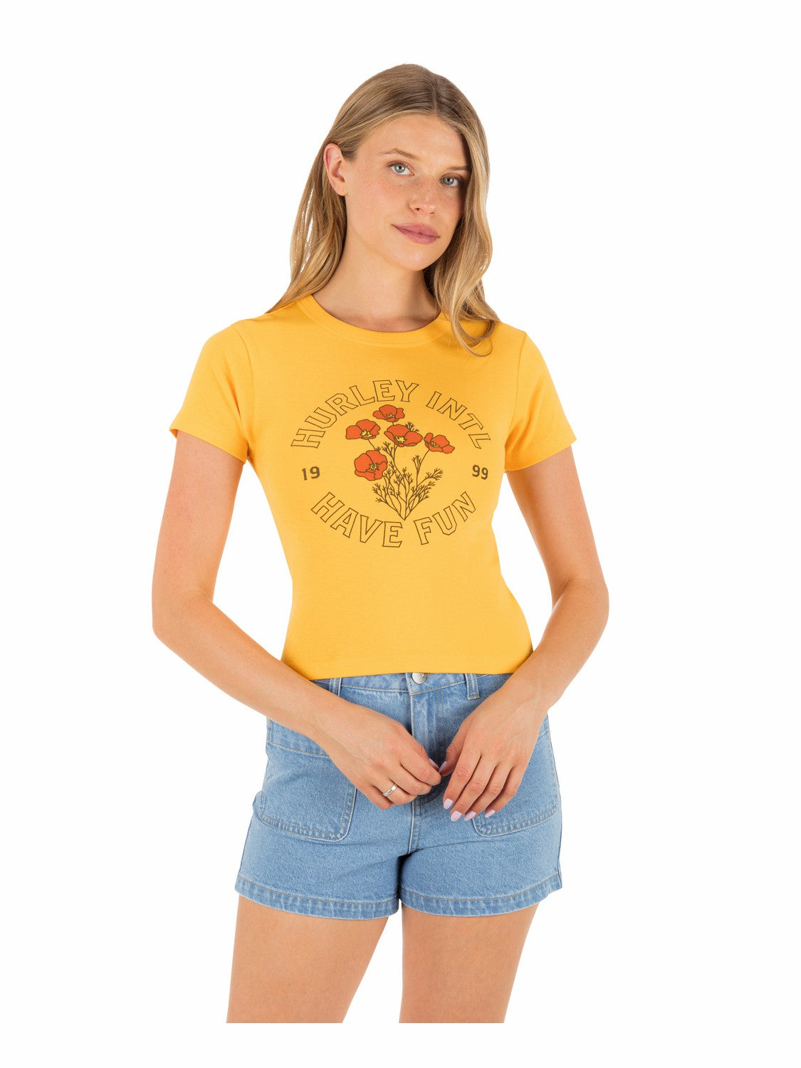 Poppy Baby Tee Marigold - Hurley