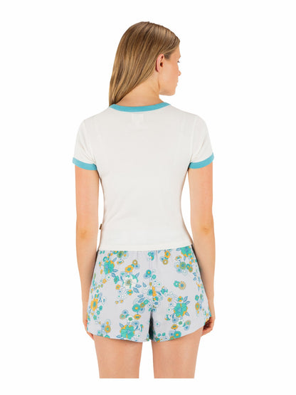 Speedway Ringer Baby Tee Tofu - Hurley