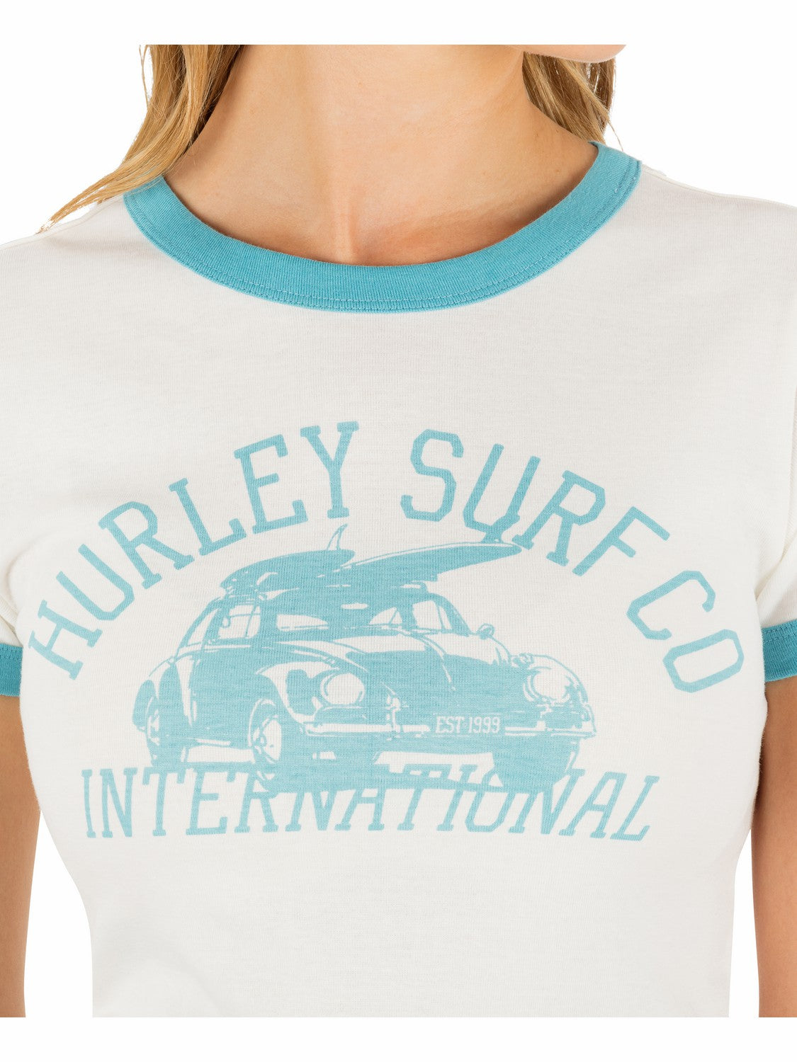 Speedway Ringer Baby Tee Tofu - Hurley