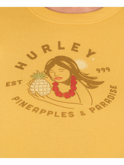 Pineapples And Paradise Baby Tee SAFFRON - Hurley
