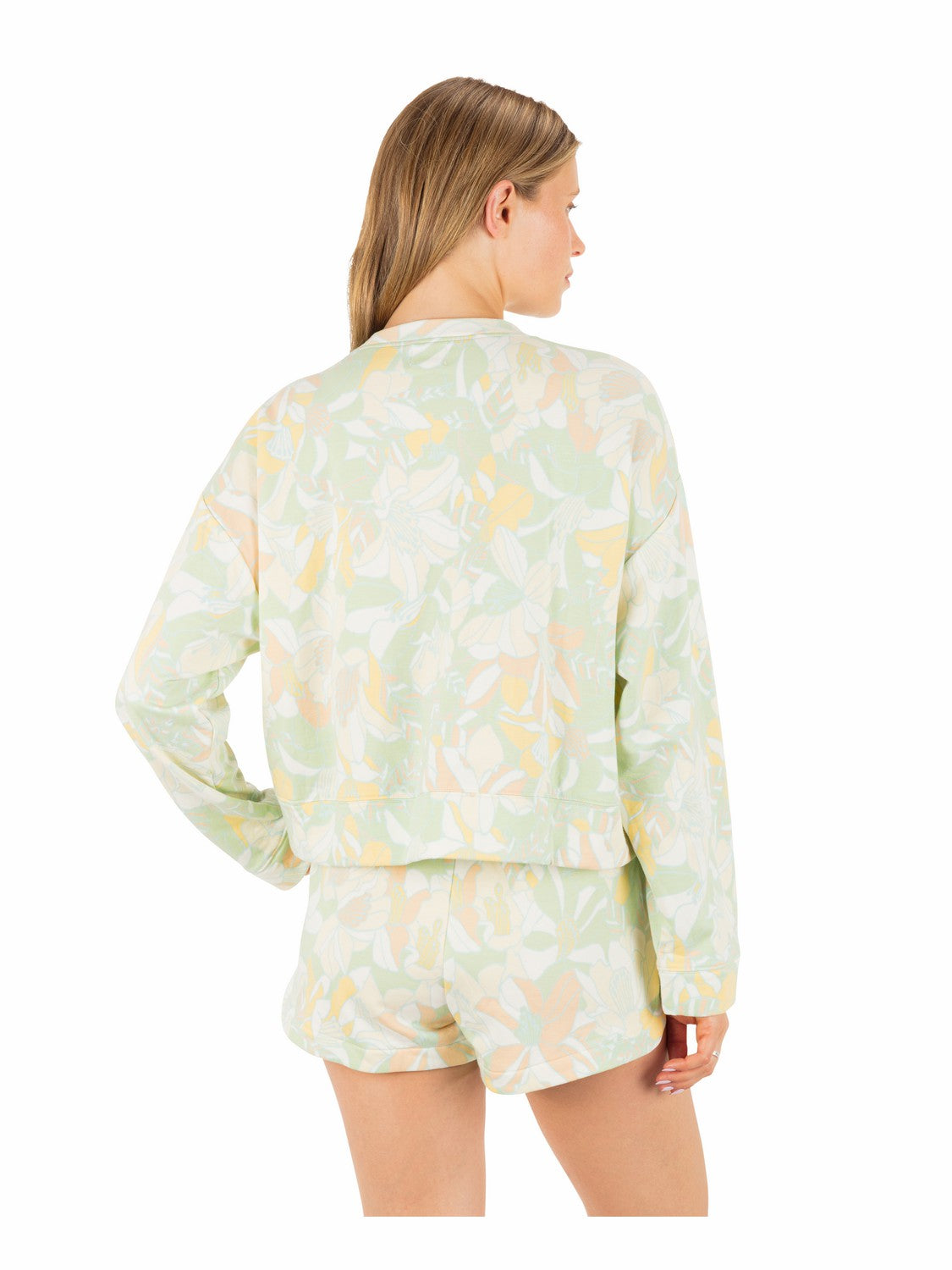 Safari Floral Boxy Crew Spray - Hurley