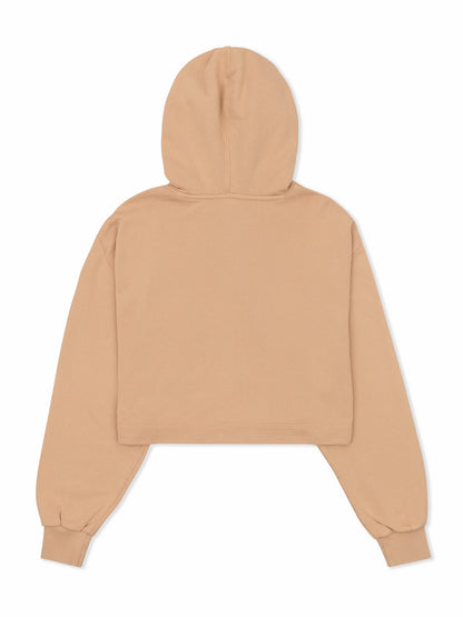 Stowe Crop Hoodie Tan - Hurley
