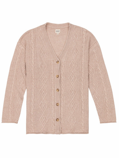 New Roads Cardigan HEATHER OATMEAL - Hurley