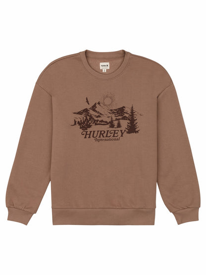 Escapism Oversize Crew COCOA CREAM - Hurley