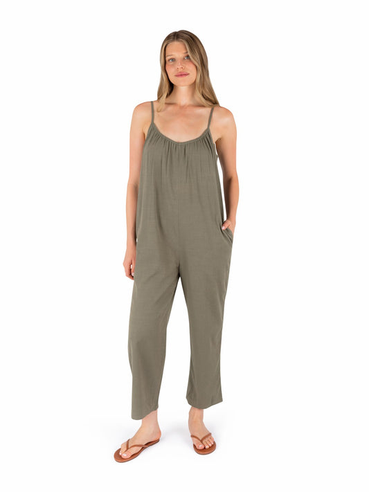 New Heights Jumpsuit Olive Grove - Hurley